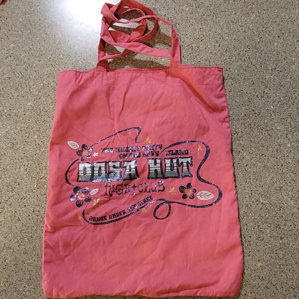Pink tote bag